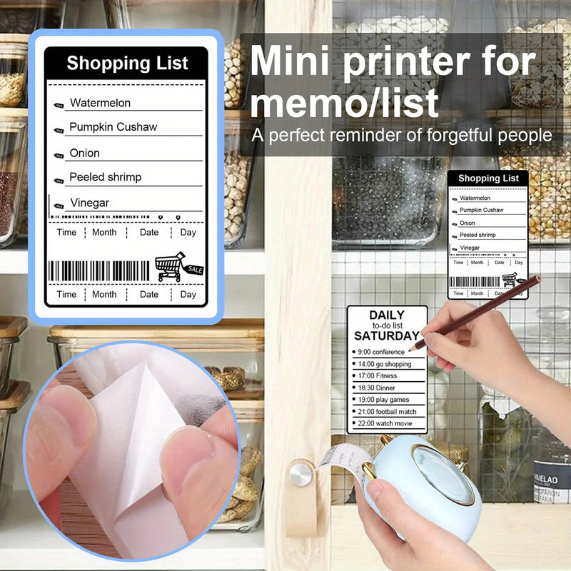 Mega Mini Impressora Térmica Portátil